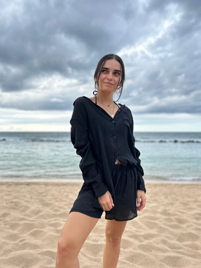 LINEN SHORTS