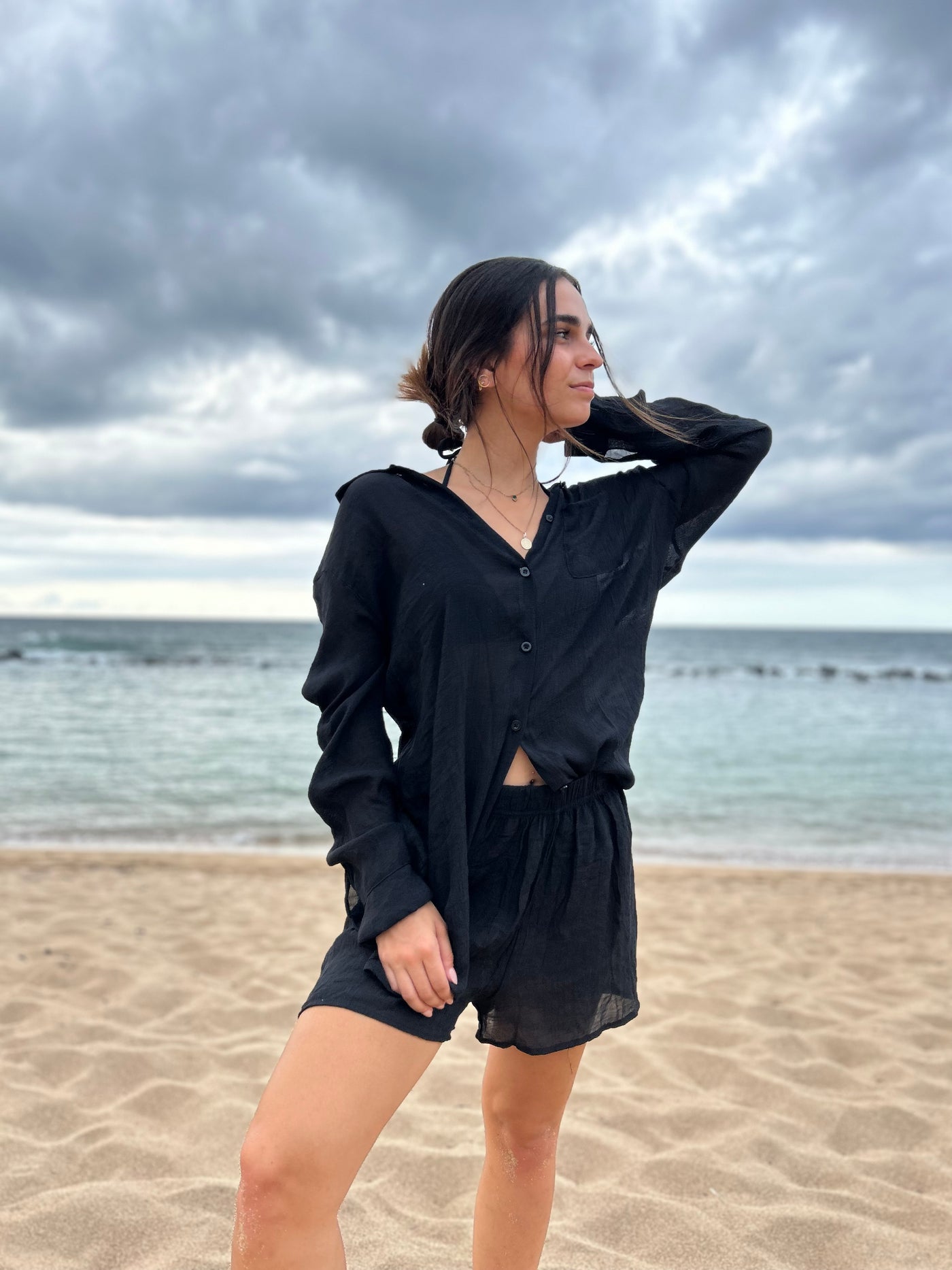 LINEN SHORTS