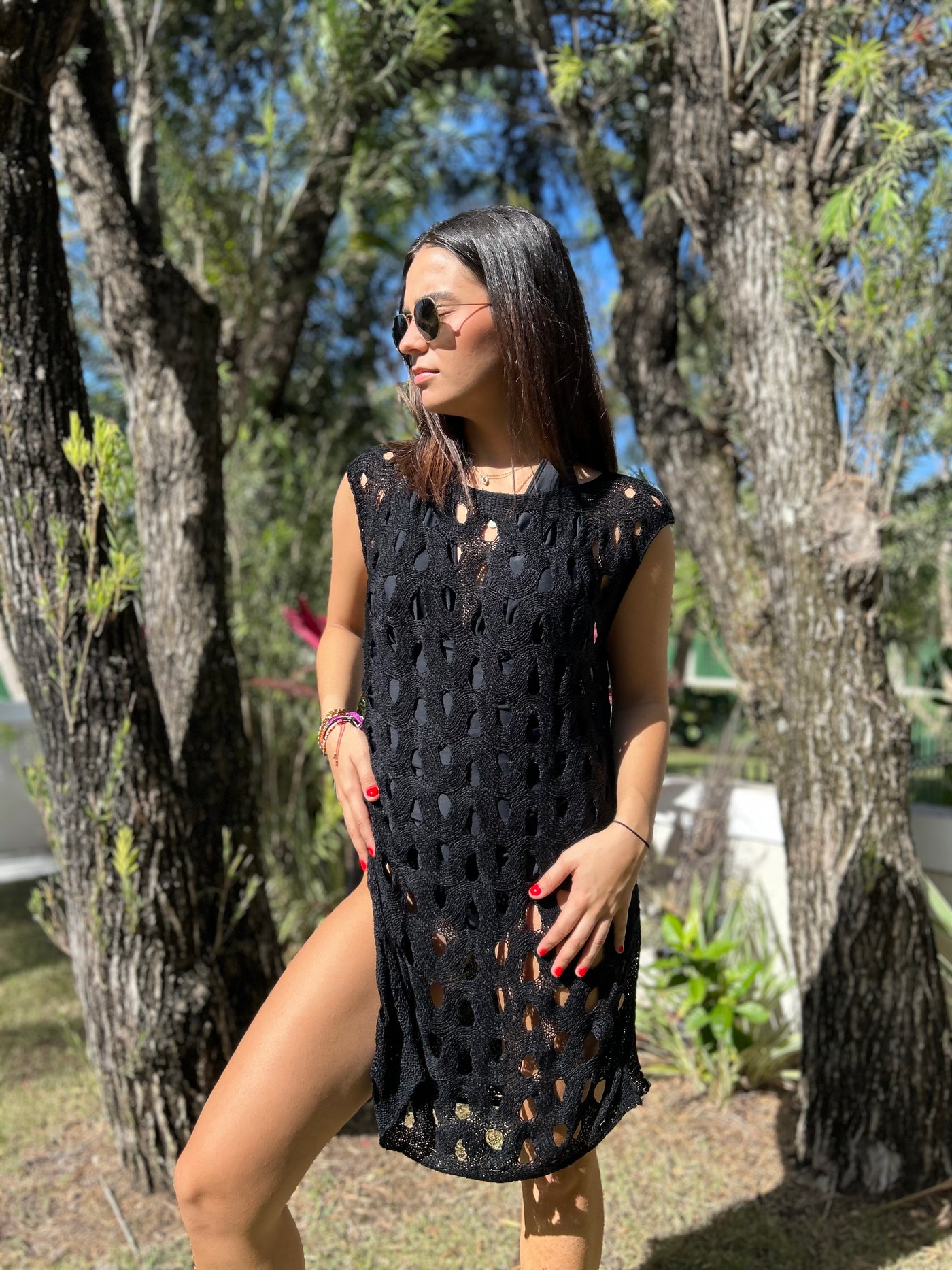 Mesh Mini Dress