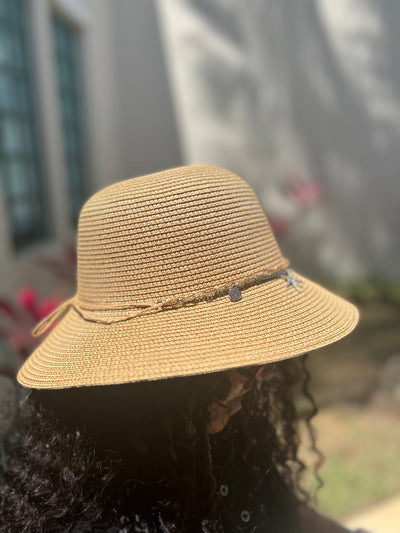 Starfish Charm Straw Hat