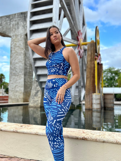 GEO BLUE ATHLETIC TOP