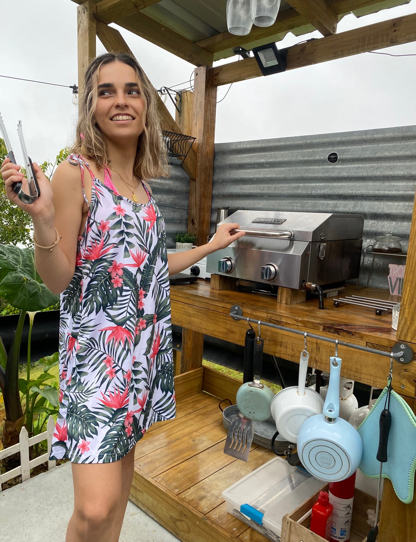 Tropical Tie Dress