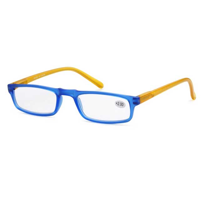 TWO COLOR RECTANGLE READING GLASSES 4047