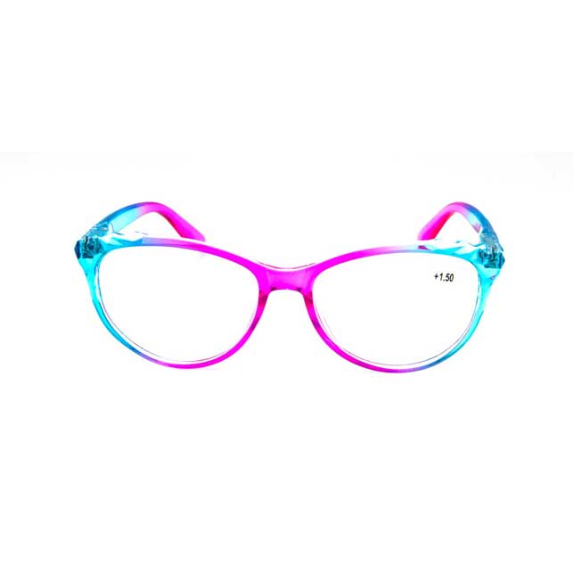 TWO-TONE ROUND READING GLASSES 4124