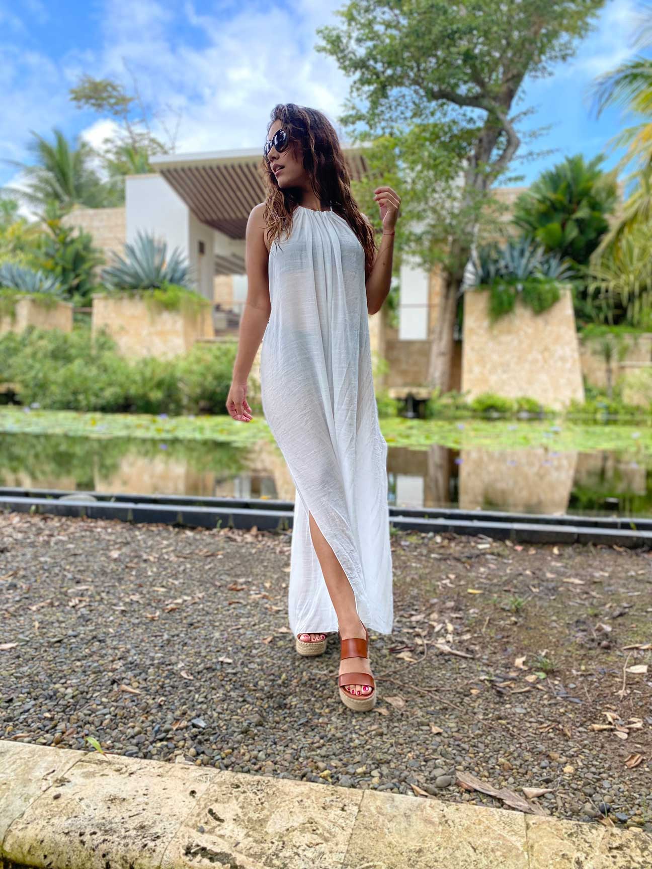 HALTER MAXI DRESS