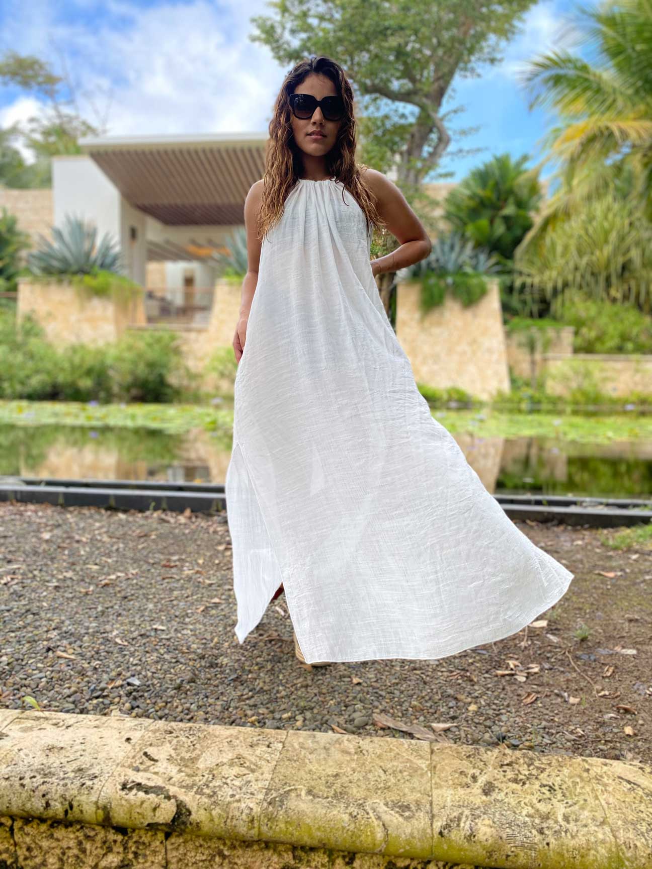 HALTER MAXI DRESS