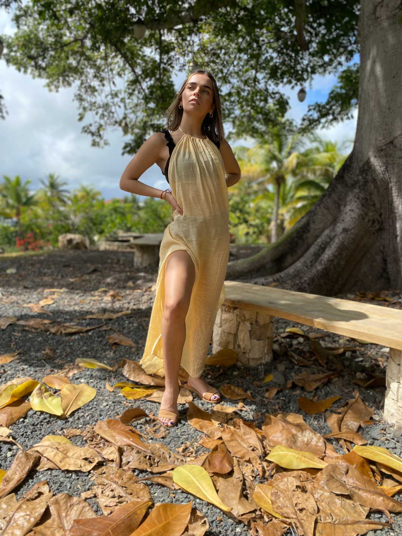 HALTER MAXI DRESS